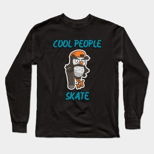 Cool people skate owl design Long Sleeve T-Shirt